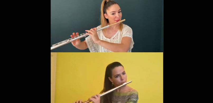 Vídeo Confinat d’El Vol del Moscardó per les flautistes Elisabet Franch i Aslihan And